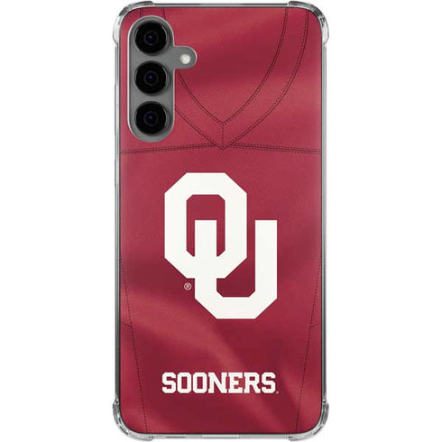 University of Oklahoma Red Jersey Galaxy S24 Plus Clear Case