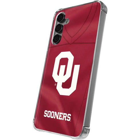 University of Oklahoma Red Jersey Galaxy S24 Plus Clear Case