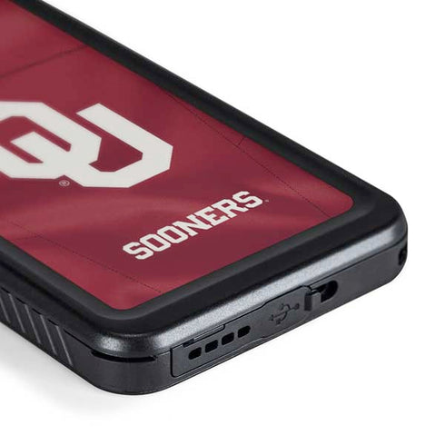 University of Oklahoma Red Jersey Galaxy S24 Plus Waterproof Case