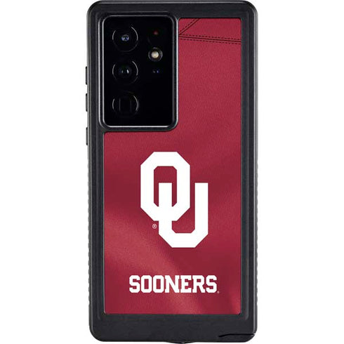 University of Oklahoma Red Jersey Galaxy S24 Ultra Waterproof Case