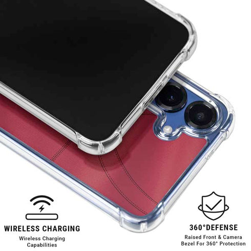 University of Oklahoma Red Jersey Galaxy S25 Clear Case