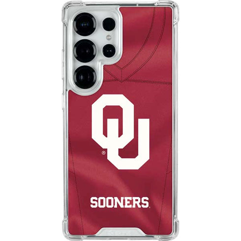 University of Oklahoma Red Jersey Galaxy S25 Ultra Clear Case