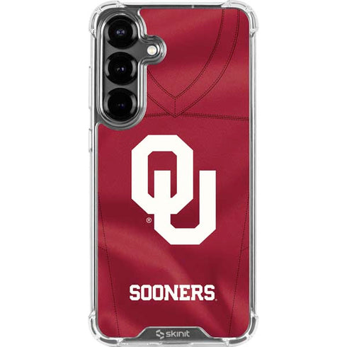 University of Oklahoma Red Jersey Galaxy S26 Clear Case