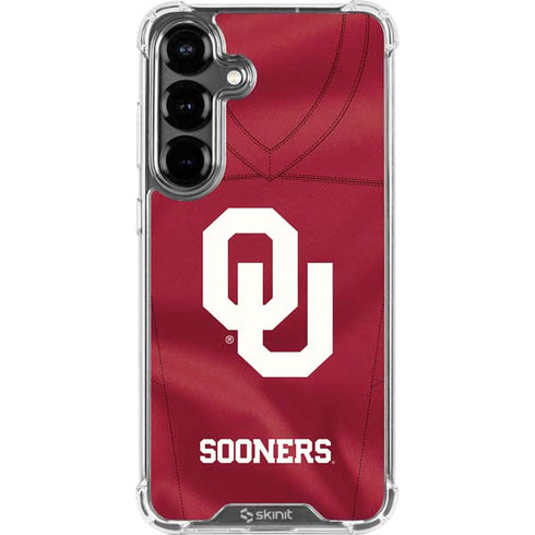 University of Oklahoma Red Jersey Galaxy S26 Plus Clear Case