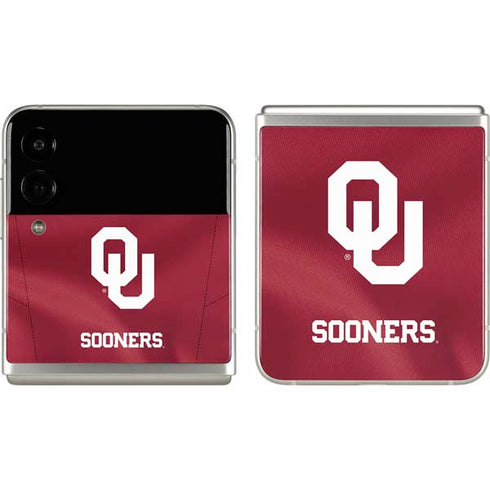 University of Oklahoma Red Jersey Galaxy Z Flip3 5G Skin