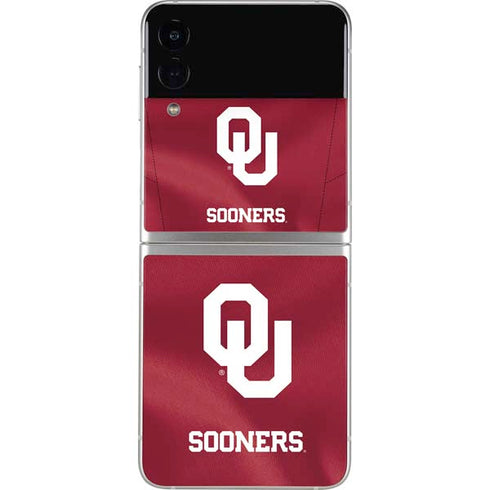 University of Oklahoma Red Jersey Galaxy Z Flip3 5G Skin