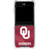 University of Oklahoma Red Jersey Galaxy Z Flip6 Clear Case