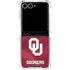 University of Oklahoma Red Jersey Galaxy Z Flip7 Clear Case