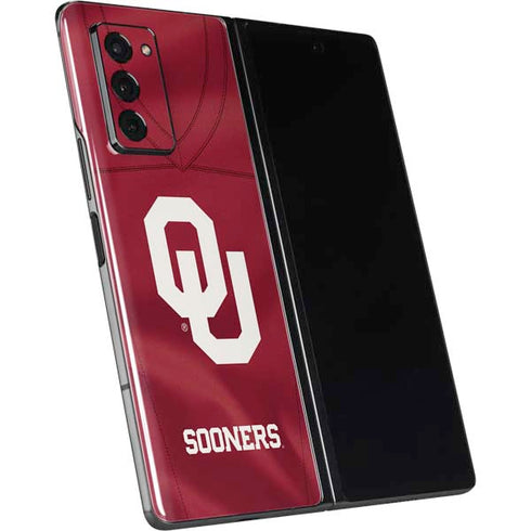 University of Oklahoma Red Jersey Galaxy Z Fold2 5G Skin