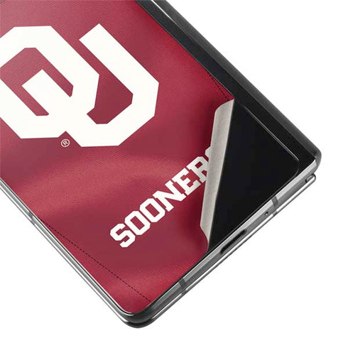 University of Oklahoma Red Jersey Galaxy Z Fold2 5G Skin