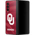 University of Oklahoma Red Jersey Galaxy Z Fold3 5G Skin
