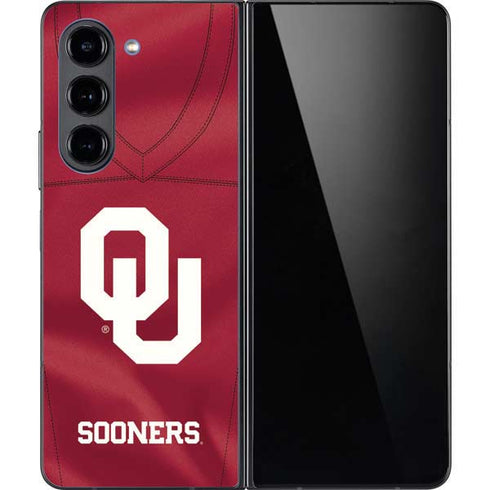 University of Oklahoma Red Jersey Galaxy Z Fold5 5G Skin