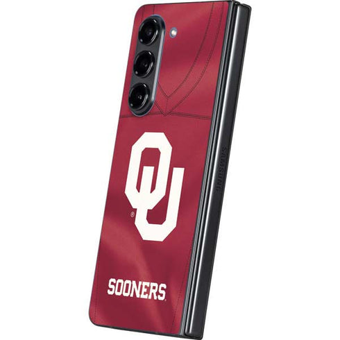 University of Oklahoma Red Jersey Galaxy Z Fold5 5G Skin