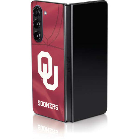 University of Oklahoma Red Jersey Galaxy Z Fold5 5G Skin
