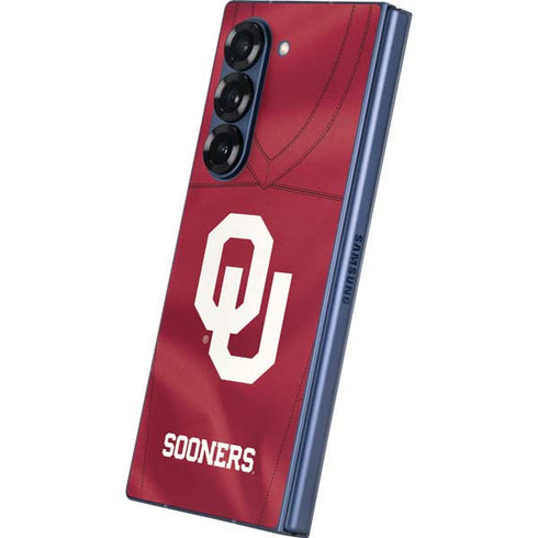 University of Oklahoma Red Jersey Galaxy Z Fold6 Skin