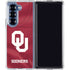 University of Oklahoma Red Jersey Galaxy Z Fold7 Clear Case
