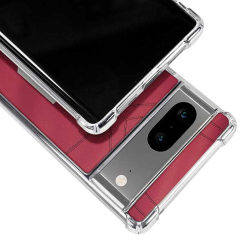 University of Oklahoma Red Jersey Google Pixel 8 Clear Case