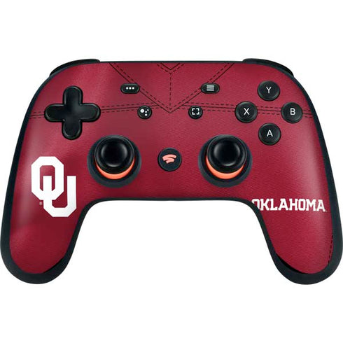 University of Oklahoma Red Jersey Google Stadia Controller Skin