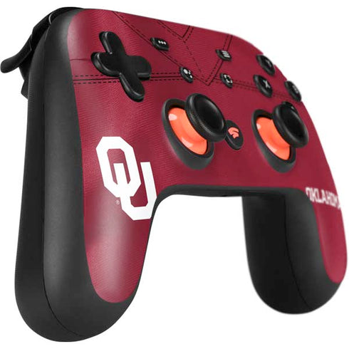 University of Oklahoma Red Jersey Google Stadia Controller Skin