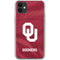 University of Oklahoma Red Jersey iPhone 11 Clear Case