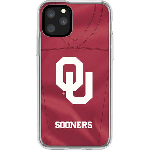 University of Oklahoma Red Jersey iPhone 11 Pro Clear Case