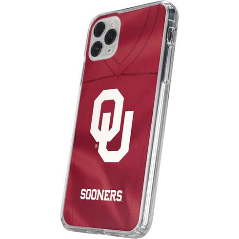 University of Oklahoma Red Jersey iPhone 11 Pro Clear Case