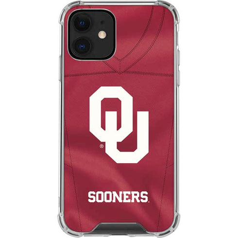 University of Oklahoma Red Jersey iPhone 12 Clear Case