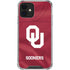 University of Oklahoma Red Jersey iPhone 12 Mini Clear Case