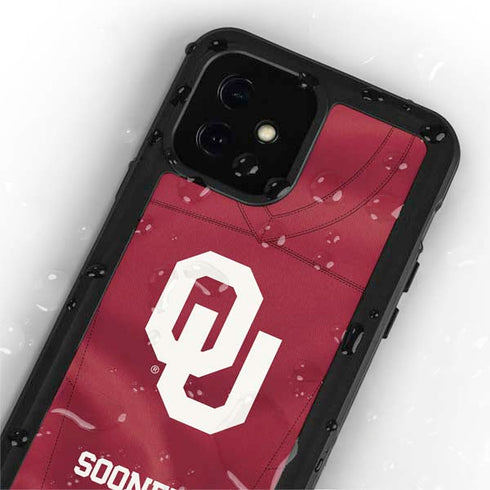 University of Oklahoma Red Jersey iPhone 12 Mini Waterproof Case