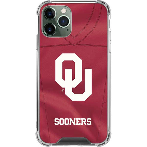 University of Oklahoma Red Jersey iPhone 12 Pro Clear Case