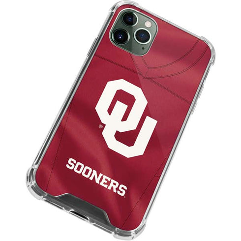 University of Oklahoma Red Jersey iPhone 12 Pro Clear Case