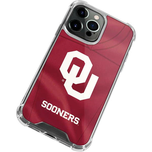 University of Oklahoma Red Jersey iPhone 13 Pro Max Clear Case