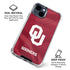 University of Oklahoma Red Jersey iPhone 14 Plus Clear Case
