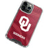 University of Oklahoma Red Jersey iPhone 14 Pro Max Clear Case