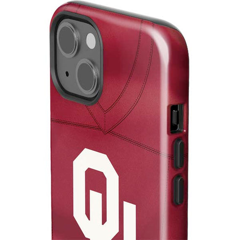 University of Oklahoma Red Jersey iPhone 15 Plus Impact Case