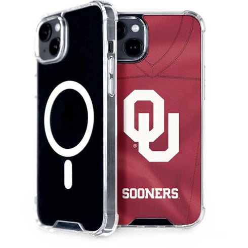 University of Oklahoma Red Jersey iPhone 15 Plus MagSafe Case
