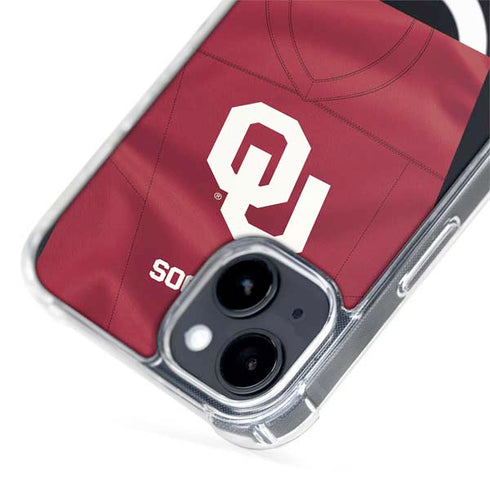 University of Oklahoma Red Jersey iPhone 15 Plus MagSafe Case