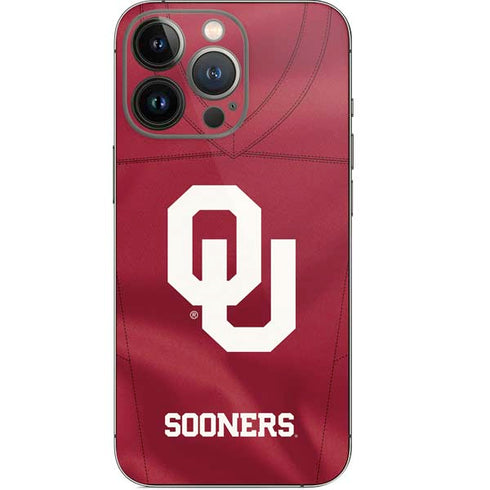 University of Oklahoma Red Jersey iPhone 15 Pro Skin