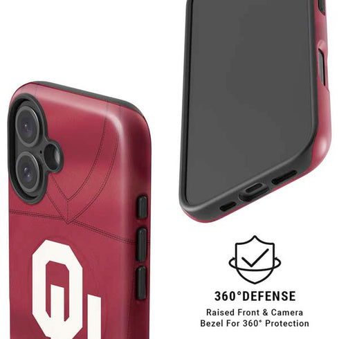 University of Oklahoma Red Jersey iPhone 16 Magsafe Impact Case