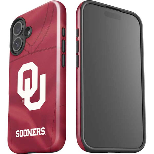 University of Oklahoma Red Jersey iPhone 16 Plus Impact Case