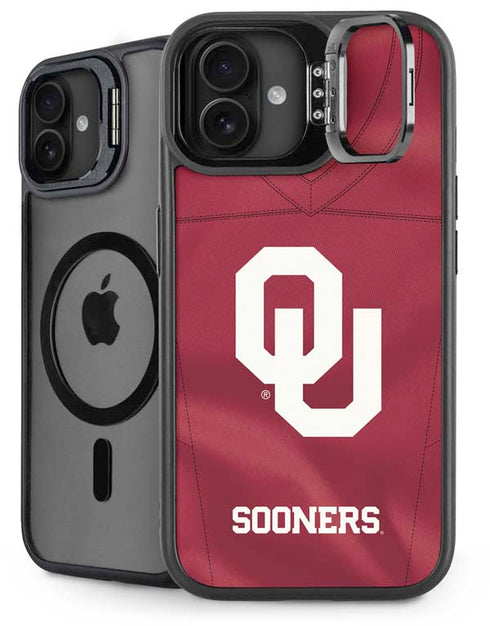University of Oklahoma Red Jersey iPhone 16 Plus Kickstand Case