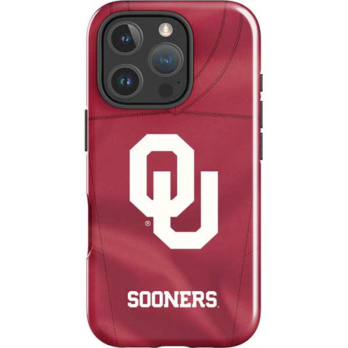 University of Oklahoma Red Jersey iPhone 16 Pro Max Impact Case