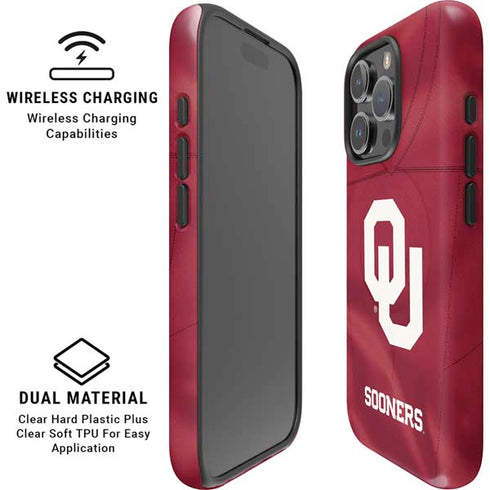 University of Oklahoma Red Jersey iPhone 16 Pro Max Magsafe Impact Case