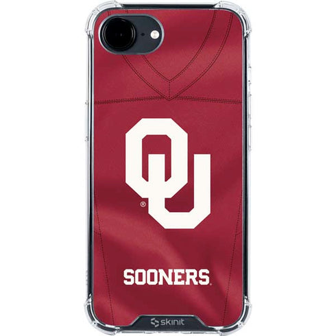 University of Oklahoma Red Jersey iPhone 16e Clear Case