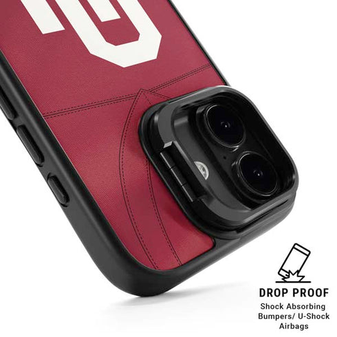 University of Oklahoma Red Jersey iPhone 17 Kickstand Case