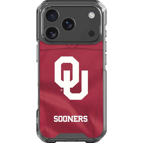 University of Oklahoma Red Jersey iPhone 17 Pro Clear Case