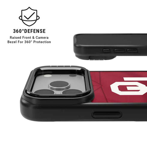 University of Oklahoma Red Jersey iPhone 17 Pro Kickstand Case