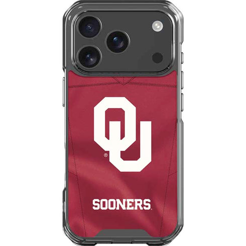 University of Oklahoma Red Jersey iPhone 18 Pro Clear Case