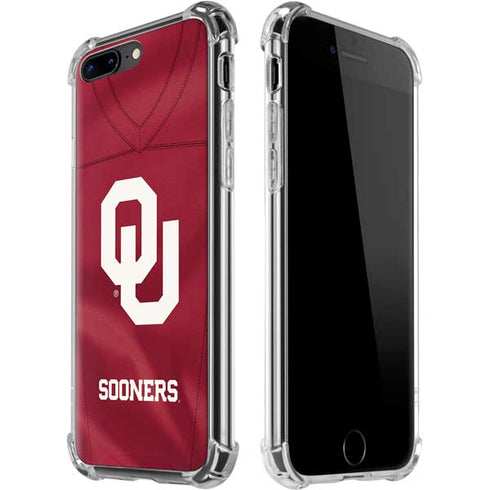 University of Oklahoma Red Jersey iPhone 7/8 Plus Clear Case