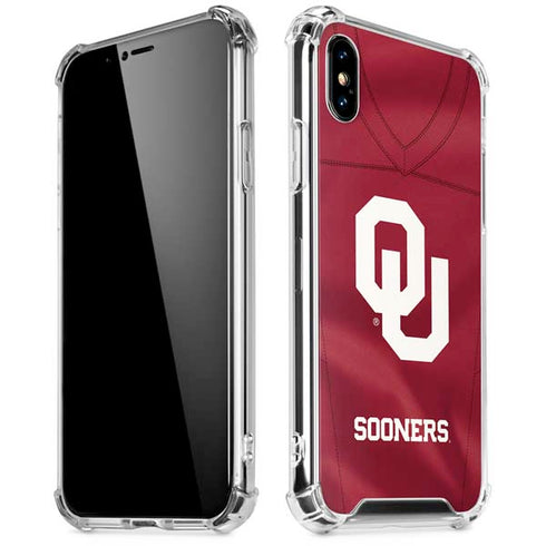 University of Oklahoma Red Jersey iPhone X/XS Clear Case